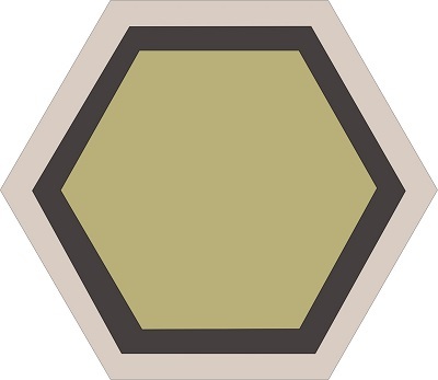 Hex. 12 Honeycomb (P02 Milk, P58 Seal brown, P17 Chartreuse)