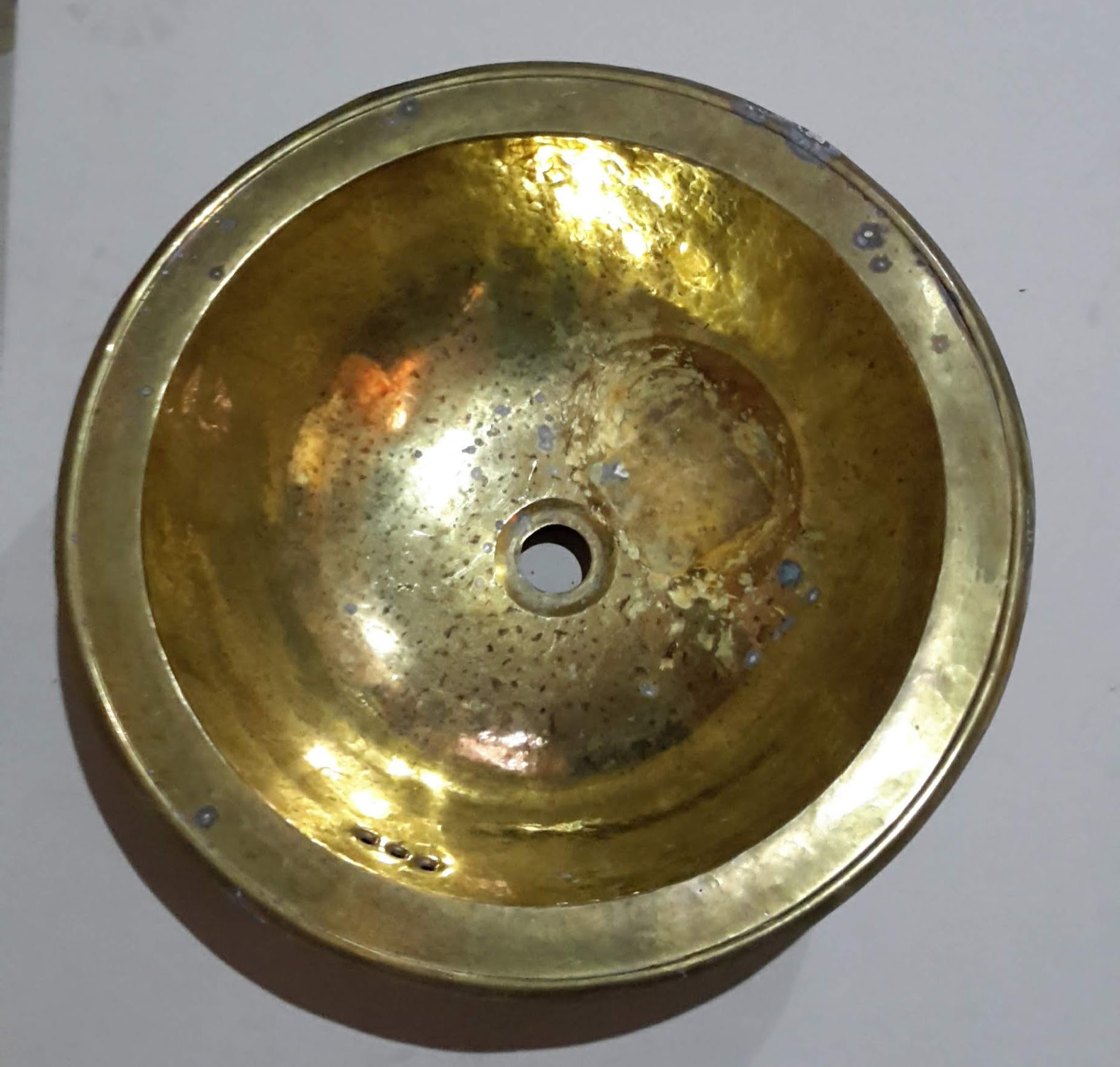 Sink brass round 50 plain(def)