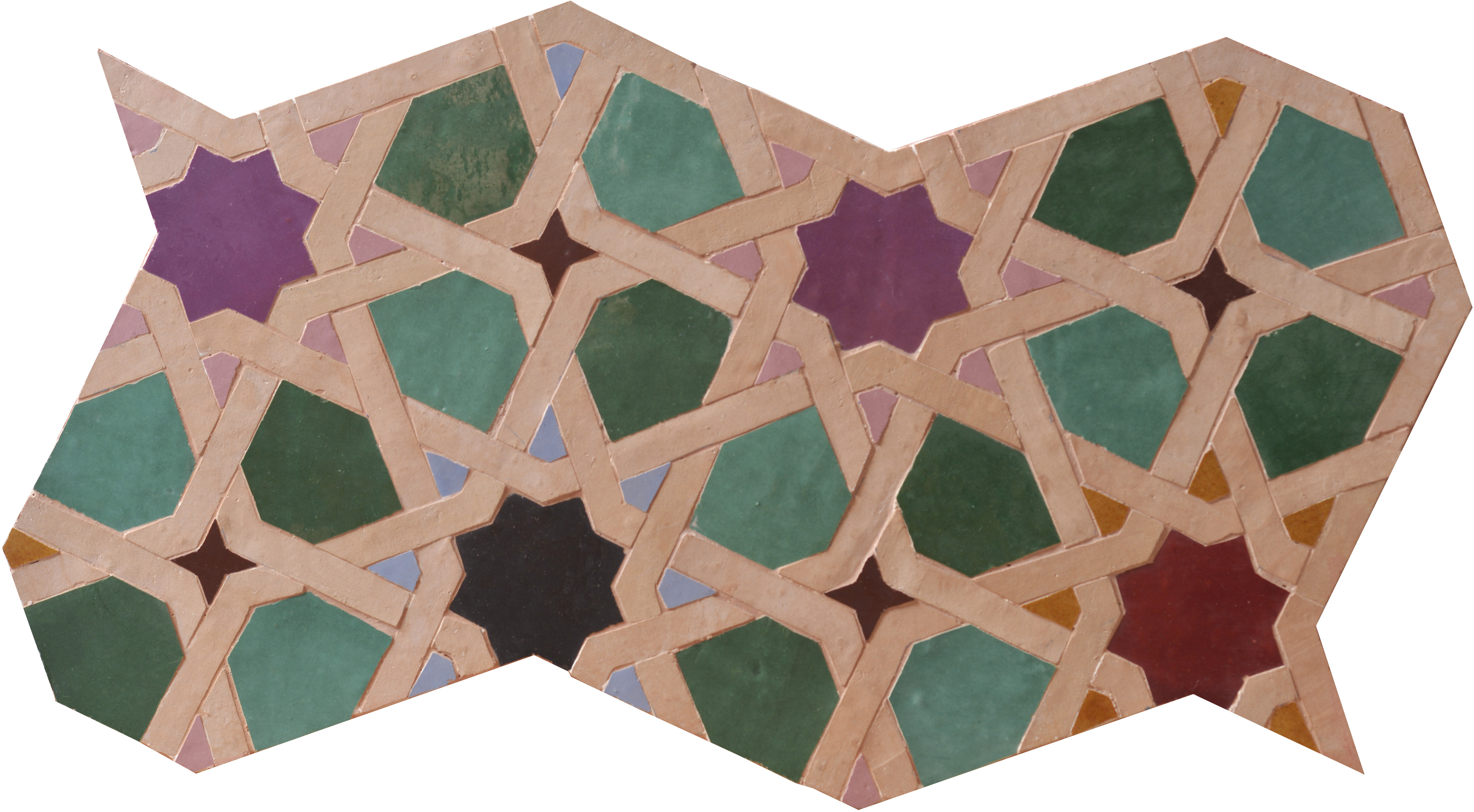 PL Alhambra (Natural, Dark Green,Red,Purple,Brown,Yellow)